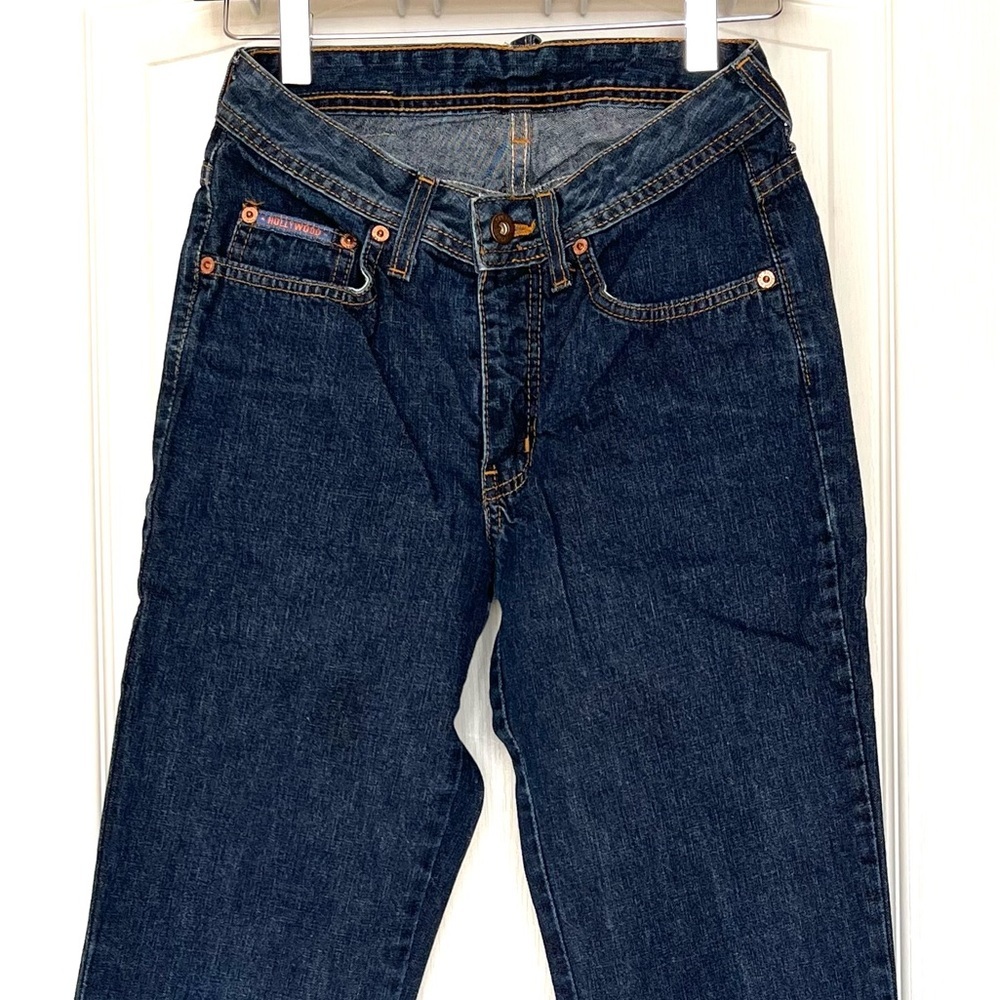 VINTAGE Hollywood Jeans High Waist Straight Leg Made in Canada Y2K 90s Mom Jeans - Picture 2 of 15